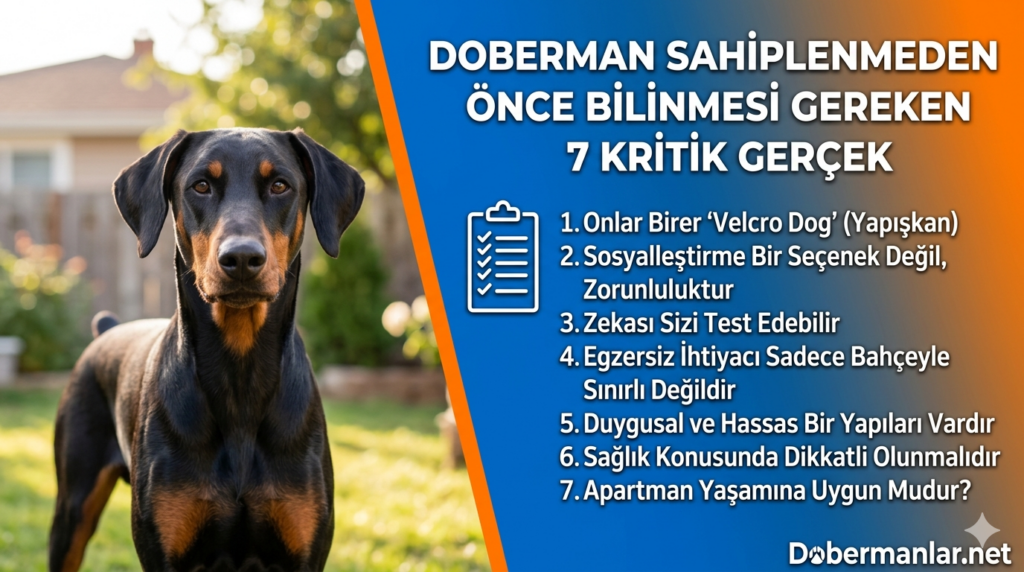Doberman Sahiplenmeden Önce Bilinmesi Gereken 7 Kritik Gerçek