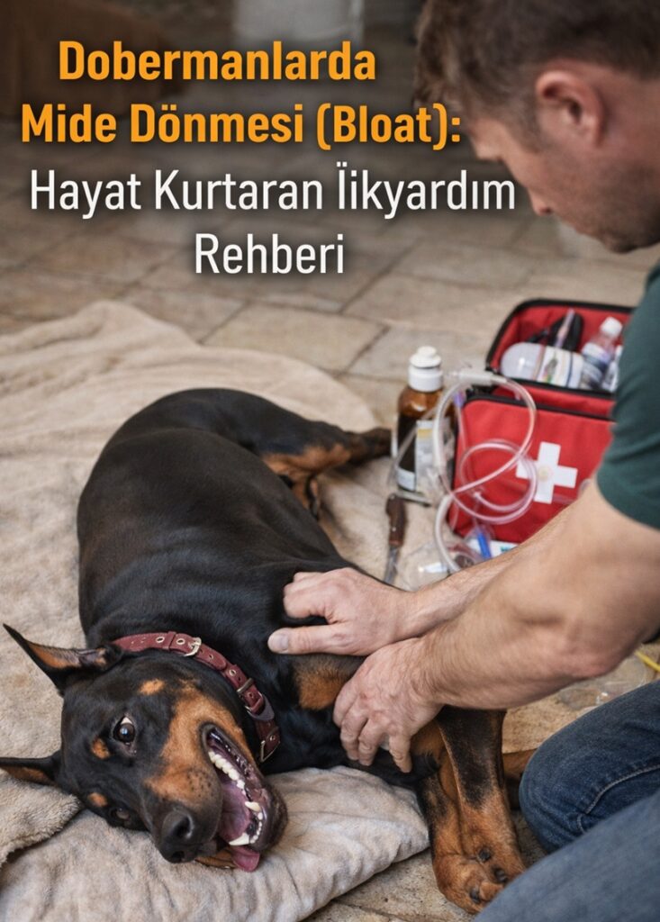 Dobermanlarda Mide Dönmesi (Bloat): Hayat Kurtaran İlkyardım Rehberi