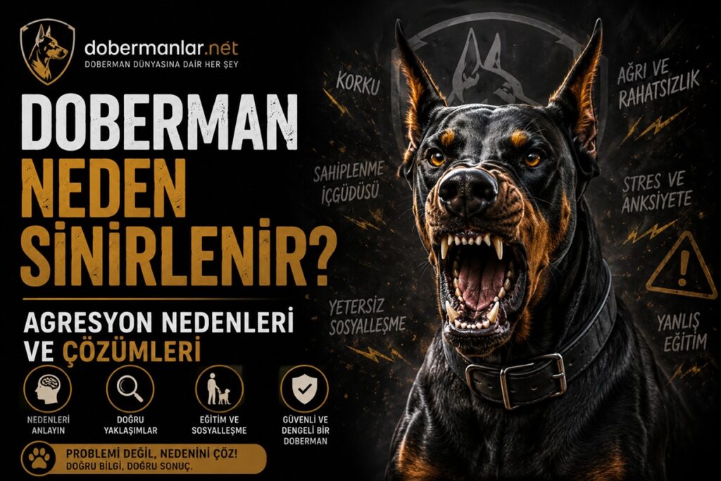 Doberman Neden Sinirlenir? Agresyon Nedenleri ve Çözümleri