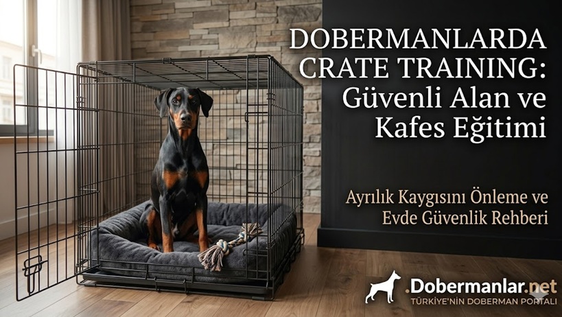 Dobermanlarda Crate Training: Güvenli Alan ve Kafes Eğitimi Rehberi